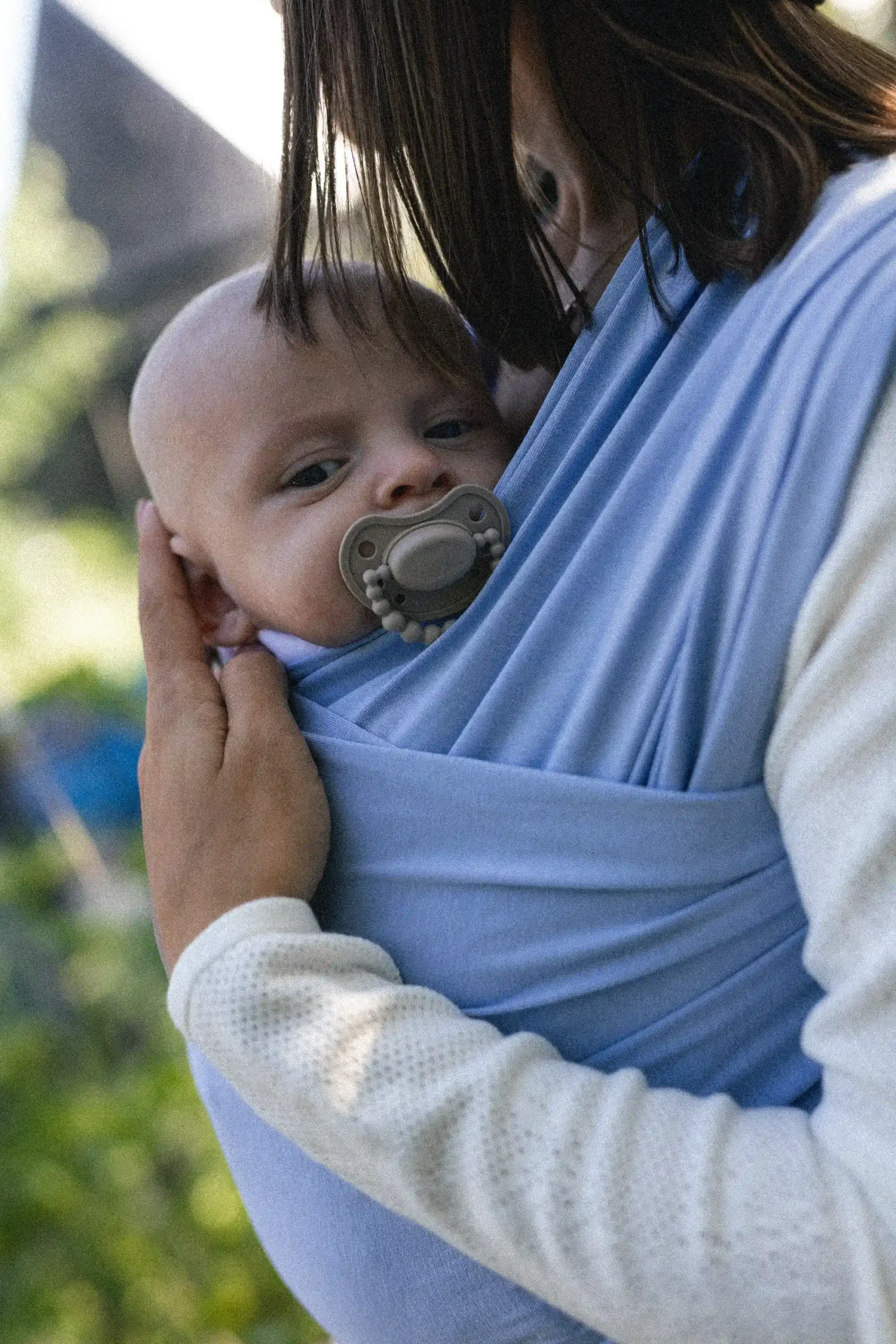 Chusta do noszenia Grumpy Sling - Blue Hush
