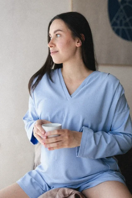 Bluza z dlugim rekawem Grumpy Sling - Blue Hash